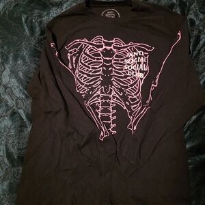 Anti Social Social Club Car Underwater Long Sleeve Tee Black